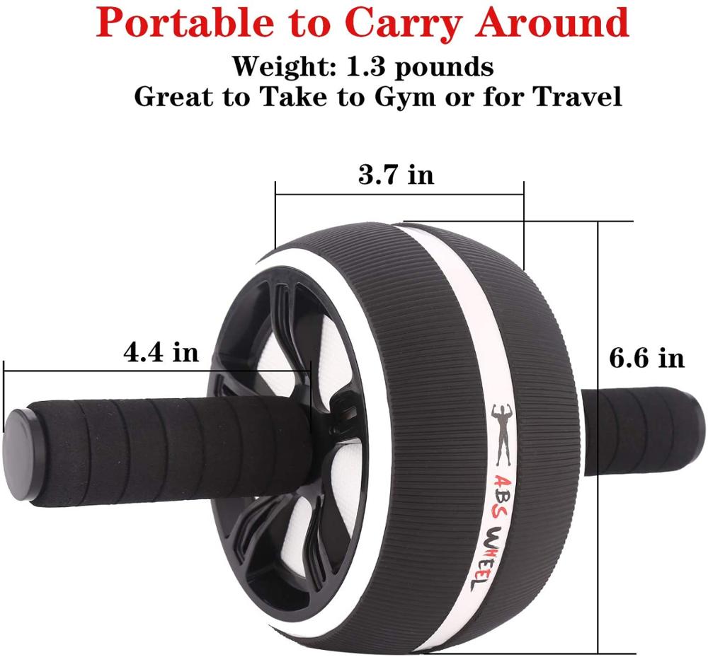 Beefy and Portable Abdominal Muscle Wheel. Perfect Roller for at home/Outdoor/Gym/Park, or anywhere there is conducive space.