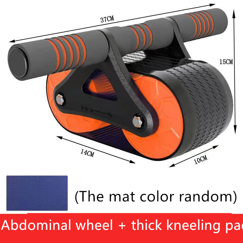 Double Wheel Abdominal Exerciser for Women /Men. Featuring automatic Rebound tech. This Ab Wheel Rolleris a Waist Trainer, portable Gym and Sports Home Exerciser all in one. Devices