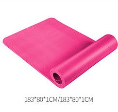 Yoga Fitness Mat -10mm. This Mat has been Thickened & Widened. Great For Beginners